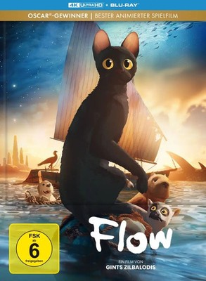 Flow - Limitiertes Mediabook (4K Ultra HD + Blu-ray) | (ohne Dialoge) | Blu-ray