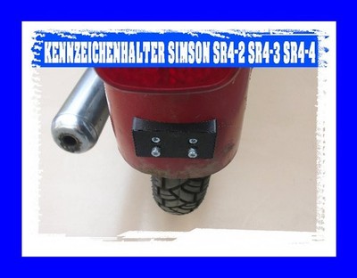 SIMSON STAR SPERBER HABICHT SR4 SCHNELLWECHSEL KENNZEICHENHALTER 3D-DRUCK NEU