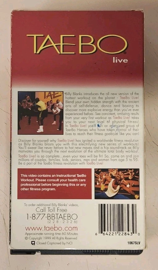 TaeBo Live (1999 Playtested VHS) Billy Blanks - Image 2 of 2