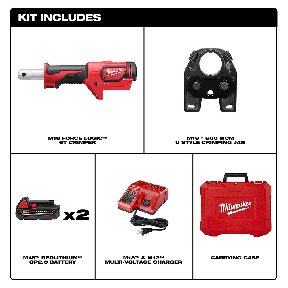 Milwaukee 2679-22 M18 Force Logic 600 MCM In-Line Electrician