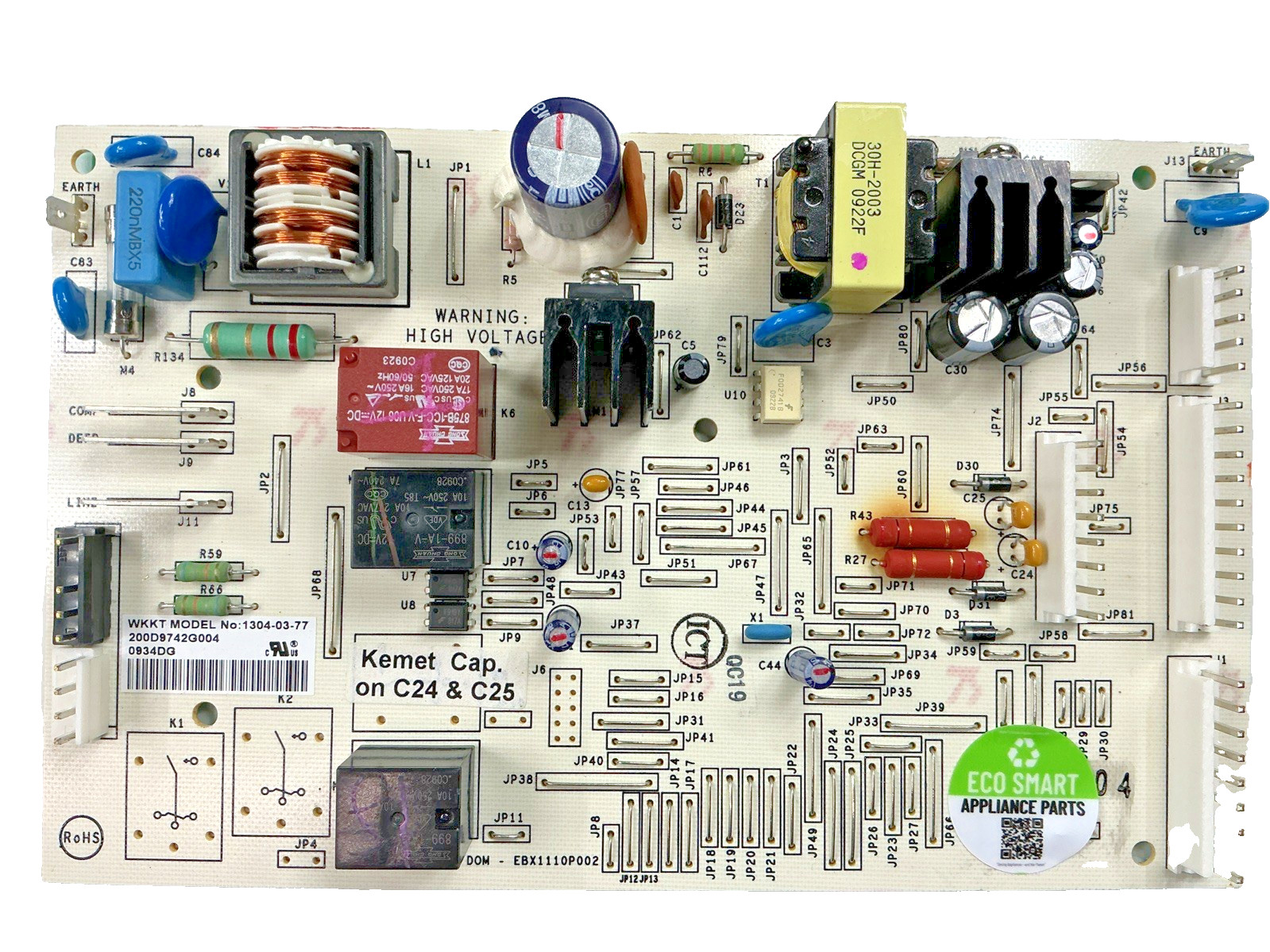 200D9742G004 OEM GE Refrigerator Main Control Board Replacement