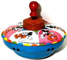 Mickey Mouse - Walt Disney - Straco - Tin Spinning Toy Top - Vintage 1978 - USA