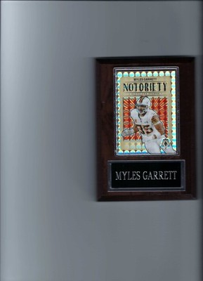 MYLES GARRETT PLAQUE CLEVELAND BROWNS FOOTBALL NFL   C