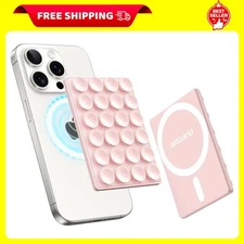 Magnetic Suction Phone Mount for Magsafe Case, Silicone Octo Cup Buddy Sticky Gr