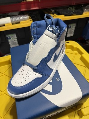 Air Jordan 1 Retro High OG True Blue Shoes DZ5485-410 Men's Size 12