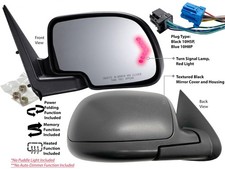 Power Folding Mirror For Gm Pickup Suv 2003-2006 Textured Black Passenger Side