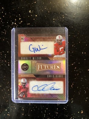 2022 Legacy Futures Dual Rc Auto Garrett Wilson & Chris Olave Sp /15 Thick Card 