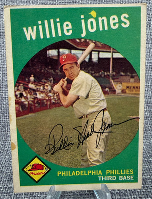 1959 Topps - Willie Jones #208 - Philadelphia Phillies