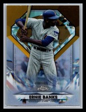Ernie Banks Chicago Cubs #DGC-8 Topps 2022 Chrome Update Diamond Greats Die Cuts