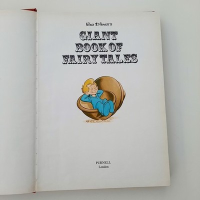 Walt Disney's Giant Book Of Fairy Tales Hardback Purnell 1972