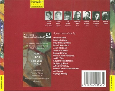 REQUIEM OF RECONCILIATION NEW CD