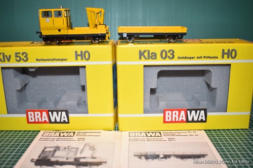 Brawa HO 0500 und 0501 Rottenkraftwagen mit Beiwagen NEU OVP | Zustand: Neu