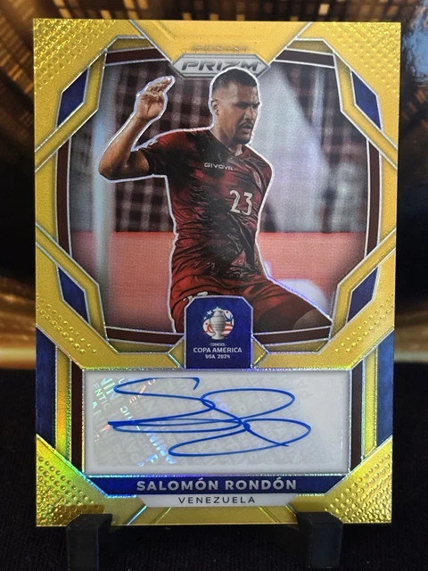 Salomon Rondon 2024 Panini Prizm Conmebol Copa America Auto Gold 9/10