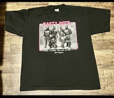 1990 Vintage Nasty Boys Police TV Series T-Shirt S.Stitch Made In USA L Flaws A1