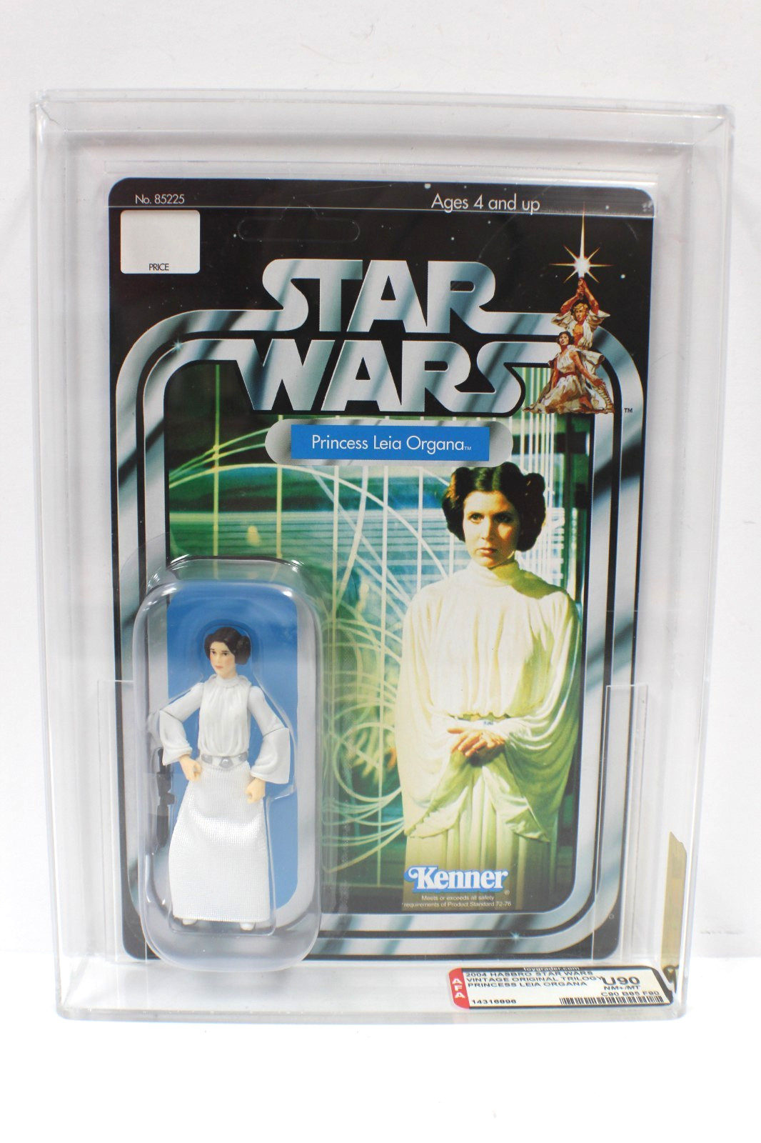 Princesa Leia Organa Star Wars OTC Estilo Vintage Sellado AFA 90 Sin perforar