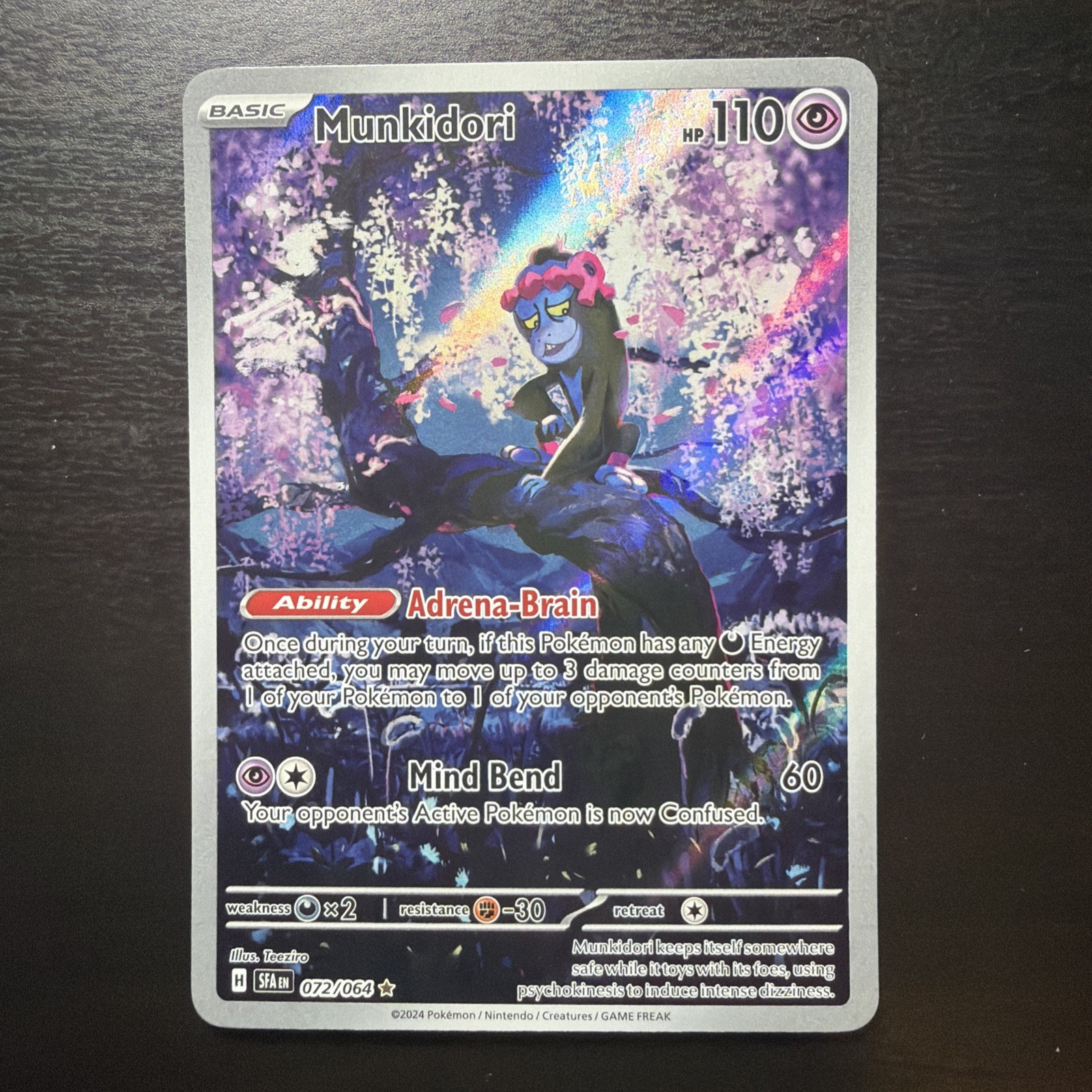 Pokémon TCG Munkidori 072/064 SV Shrouded Fable Illustration Rare Mint 🔥