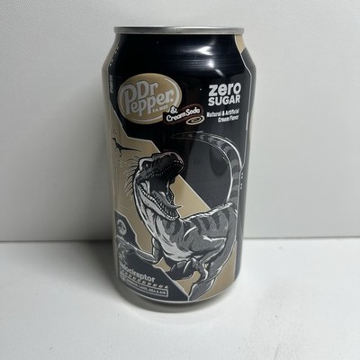 Dr Pepper & Cream Soda Zero Sugar Jurassic World Rebirth Limited Edition Veloc