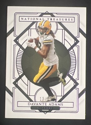 2020 Panini National Treasures Purple 45/50 Davante Adams #38 
