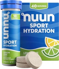 Nuun Sport Electrolyte Tablets with Magnesium, Calcium, 10 Count (Pack of 4) 