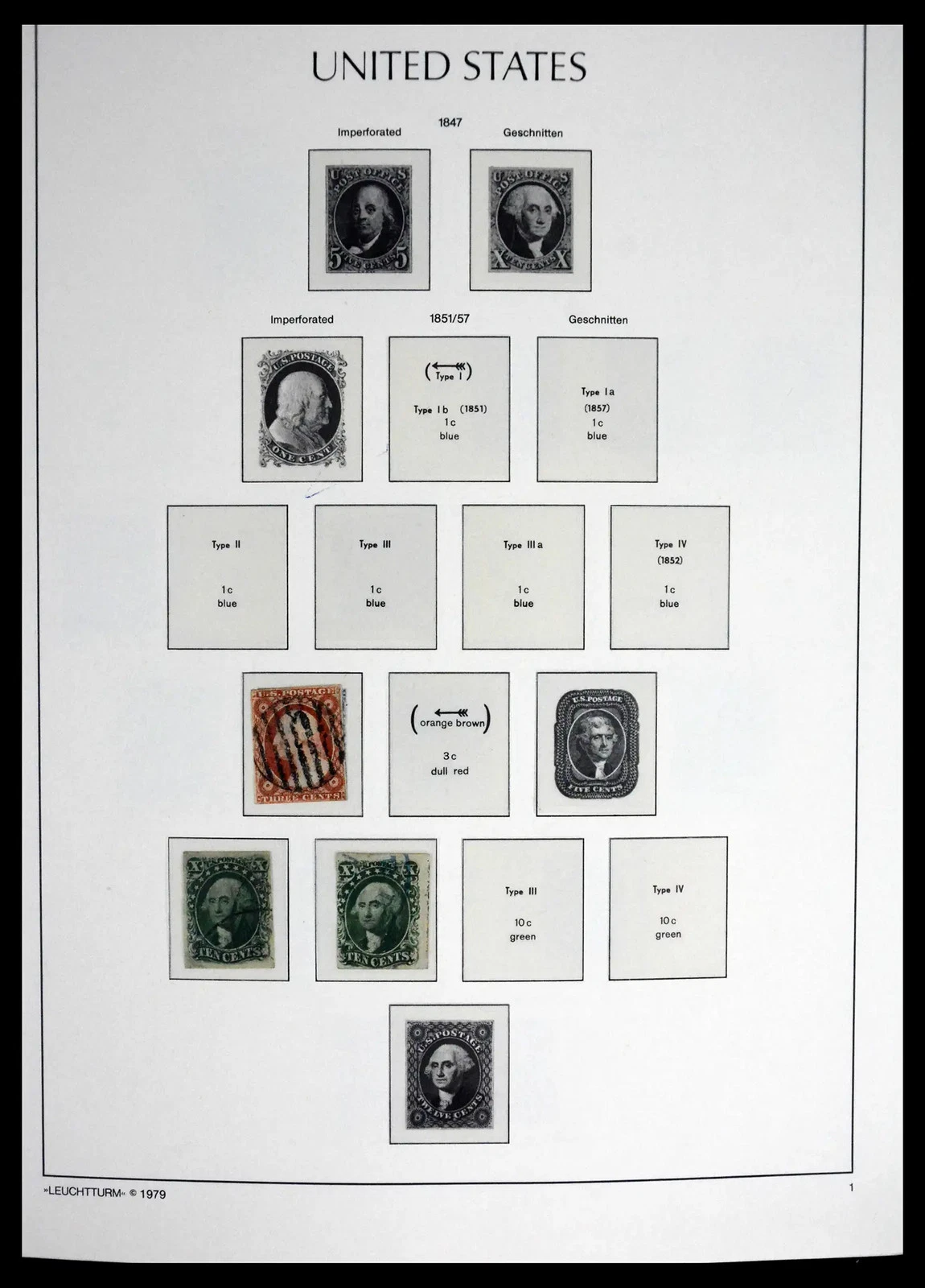 USA United States 1857-1964 Used w/ Columbus Imperf 2 Albums Stamp Collection
