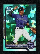 2022 Bowman Chrome Draft Sapphire Edition Aqua 8/20 Adael Amador #BDC-59 1t5