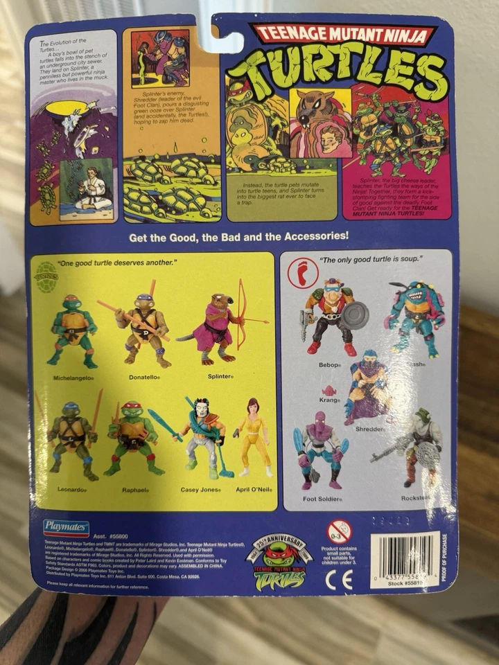 3 TMNT Teenage Mutant Ninja Turtles 25 Aniversario Bebop, Rocksteady, Splinter Foto 4 de 4