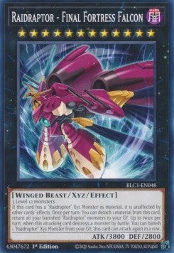 YuGiOh Raidraptor - Final Fortress Falcon BLC1-EN048 Common Englisch Neu 1st