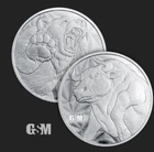1/10th oz. Bulls and Bears .999 Fine Silver Rounds