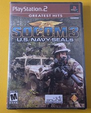 SOCOM 3 US Navy Seals Greatest Hits Edition (2005) PlayStation 2 Complete CIB