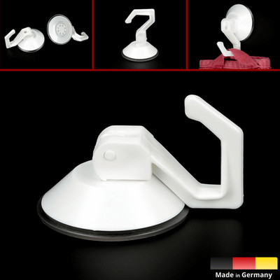 1-100 x Saughaken 50 mm Saugnapf Saugnäpfe Kunststoff-Haken Hebelsauger Halter