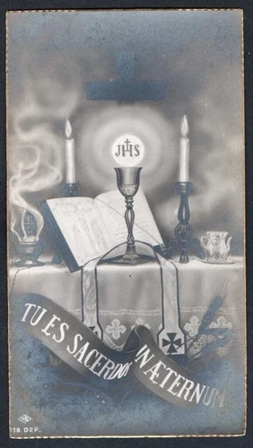 Holy card antique de Primera Comunion santino image pieuses estampa