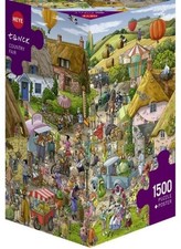 NEW Heye Jigsaw Puzzle 1500 Pieces 12 Ages Triangular Tanck Country Fair