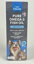 Omega 3 Fish Oil Topper For Dogs and Cats Omega 3 6 9 EPA DHA Fatty Acids 8oz