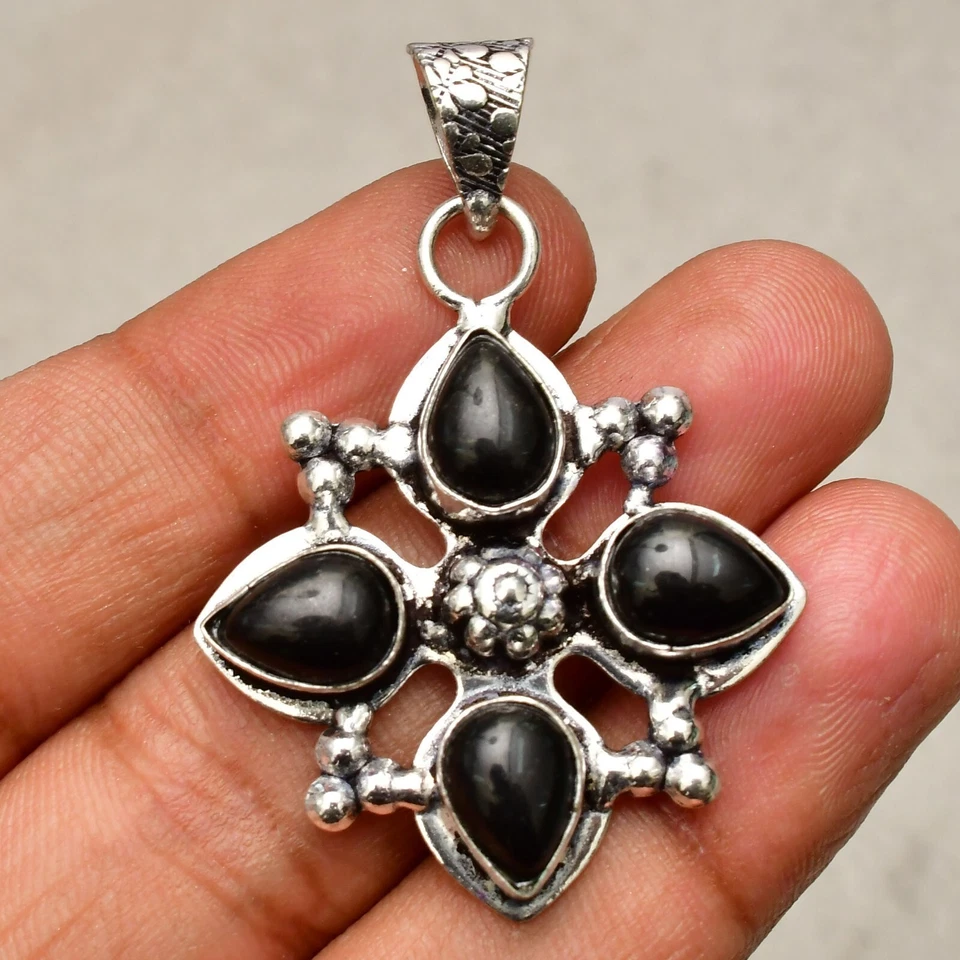 Ciondolo gioiello fatto a mano in argento sterling 925 con pietra preziosa... - Immagine 3 di 4