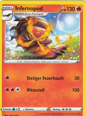 Infernopod 049/264 Fusions Angriff Pokemon Karte Deutsch