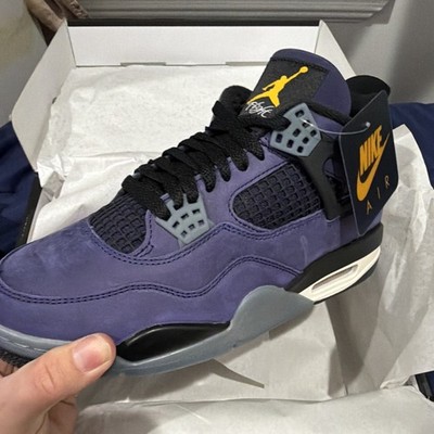 Nike Air Jordan 4 Retro Imperial Purple  Lakers  Size 6.5