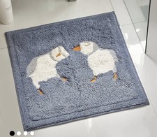 NEXT Spring Bathroom Square Puffin Shower Bath Mat 50cm X 50cm BNWT