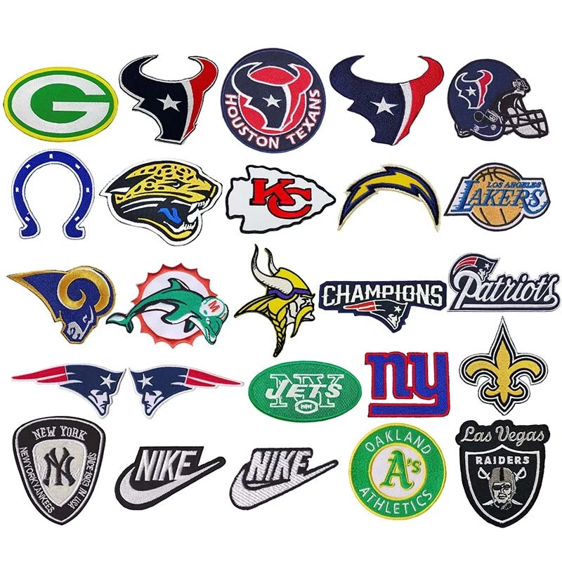 Iron on Patch Football Basketball Baseball Hockey Sport Logo Random Wholesale - Image 4 of 4
