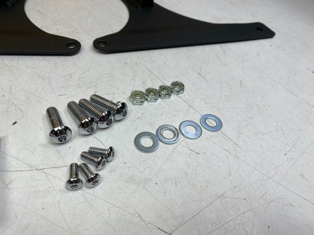 ?OEM Harley Wrinkle Black Rigid Side Plate Kit FLSTF FXST FXSTB 