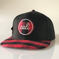 Cali Patch Snapback Hat Confetti Flat Visor Baseball Cap California Republic Red Cali Patch Snapback Hat Confetti Flat Visor Baseball Cap California Republic Red
