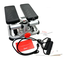 **NEW**! SUNNY HEALTH FITNESS (SF-S0978) Total Body Stepper Machine-SILVER/BLK