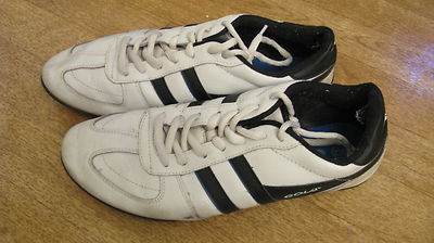 Gola Herren Sneaker 44 Weiß Schwarz Leder Sneakers Turnschuhe Men Gay  Skater