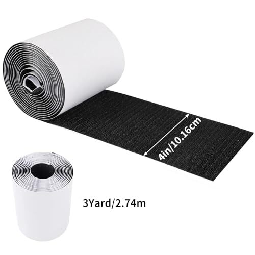 Heavy Duty Hook And Loop Tape Roll With Adhesive - 4.4 X 6.5 FT, Anti-Slip For Couch Cushions & Mounting - View #13