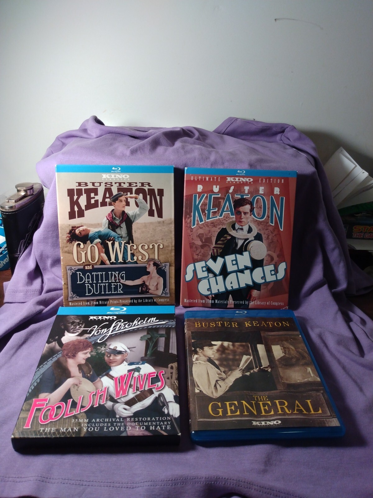 (4) Kino Lorber Studio Classics Bluray Lot BUSTER KEATON ERICH VON