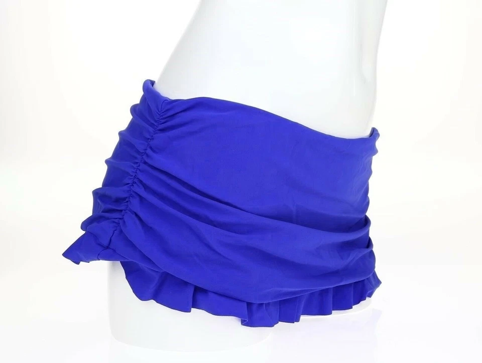 Parte inferior de bikini con falda azul cobalto Woman Profile by Gottex 128260 talla 16 Foto 2 de 3