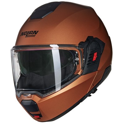Nolan N120-1 N-Com Classico Nobile 319 Motorradhelm (Braunmatt) Gr: M (57)