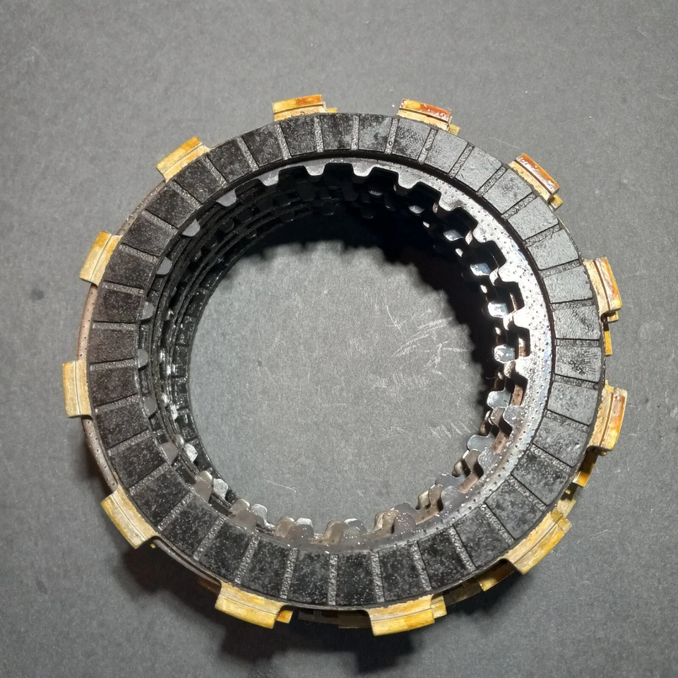 Paquete de placas de embrague 85-07 Honda CR125R discos fricción acero CR125 22201-KS6-700 Foto 3 de 4