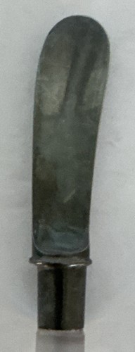 Canape Spreaders Glass Handles EPNS England 4” Long Set of 4 Vintage - Picture 7 of 8