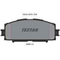 Textar Bremsbelagsatz, Scheibenbremse 2434701