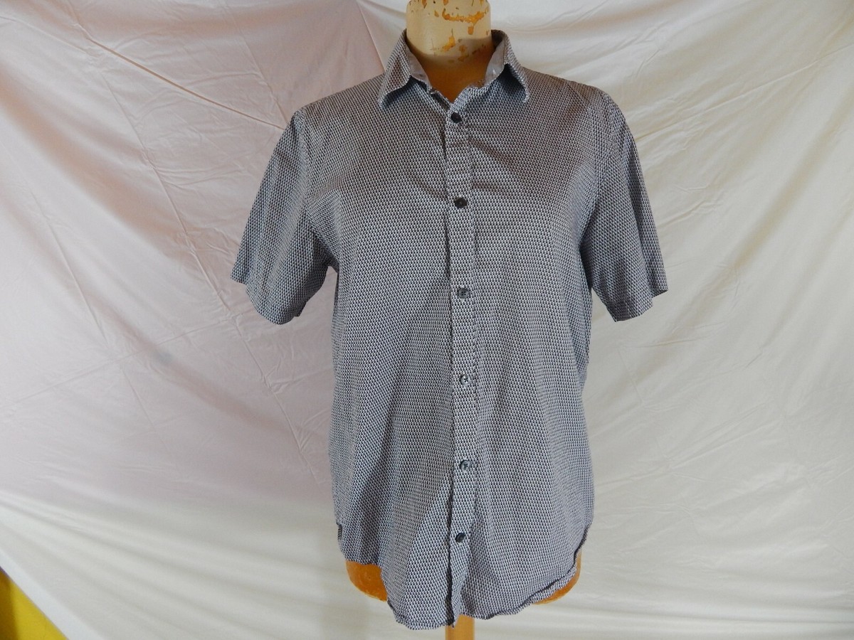 calvin klein short sleeve dress shirt Amazon.com: Calvin Klein Men's Stretch Cotton Monogram Logo Button Down  Shirt Brilliant White : Clothing, Shoes & Jewelry
